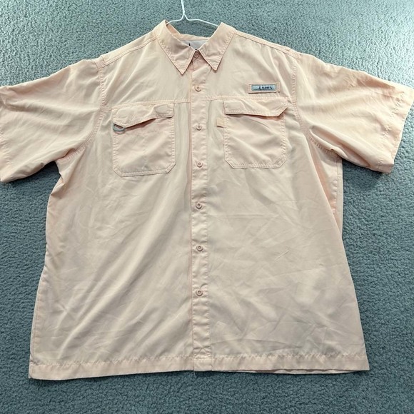 Habit Other - Mens Fishing Shirt Habit Vented Light Weight Solar Protection UV Size XL Peach